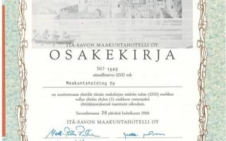 OKK 1988 Itä-Savon Maakuntahotelli ( Tott ), Savonlinna