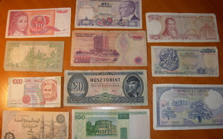 Ulkomaisia seteleitä
