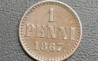 1 penni 1867  #1657