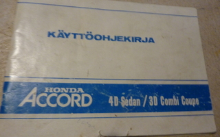 Honda Accord -79 käsikirja