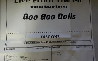 GOO GOO DOLLS - LIVE FROM THE PIT RADIOSHOW  CONCERT CD