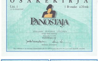 1988 Panostaja Oy spec, Tampere pörssi