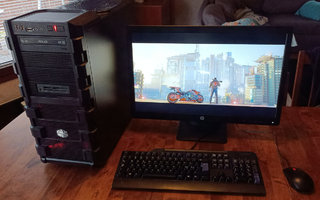 Pelikone i7/16Gt/2x SSD/GTX980Ti/23" FullHD/Win11