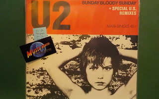 U2 - SUNDAY BLOODY SUNDAY M-/M- 12" MAXI-SINGLE