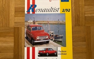 Lehti Renaultist 2/92. Esite Renault
