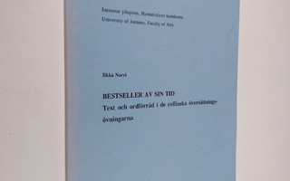 Ilkka Norri : Bestseller av sin tid : text och ordförråd ...