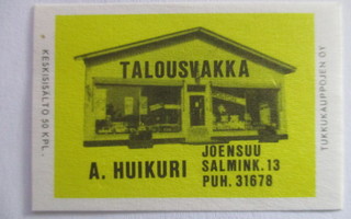TT ETIKETTI - JOENSUU A.HUIKURI TALOUSVAKKA (12)
