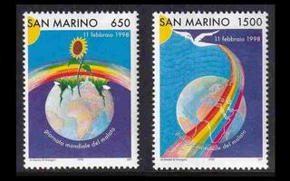 San Marino 1756-7 ** Maailman sairaiden päivä (1998)
