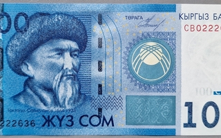 Kirgisia Kyrgyzstan 100 Som 2009 P-26 UNC