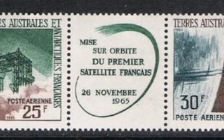 Ranskan Antarktinen alue 1966 - Sateliitti välilöpari  ++