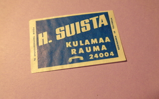 TT-etiketti H. Suista, Kulamaa Rauma
