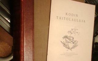 Vilho Setälä KODIN TAITOSANAKIRJA + Taitolauluja (1 p. 1930)