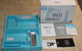 Vanha Nintendo Wii pelikonsoli laatikko + ohje PAHVILAATIKKO