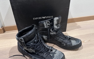 Emporio Armani mustat nahkaiset sneakers, koko 41