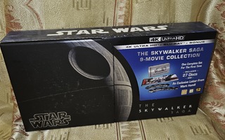 STAR WARS 4K "The Skywalker Saga" Box Set (Kuin uusi) !