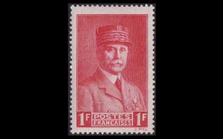 Ranska 504 ** Marsalkka Pétain 1 Fr (1941)