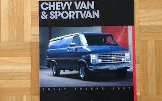 Esite Chevrolet Chevy Van & Sportvan 1987. GM USA