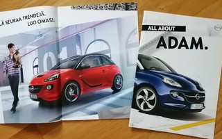 2013 Opel Adam esite - KUIN UUSI  -  ISO - 40 sivua - suom