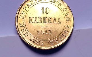 Kultaraha  10 mk 1913