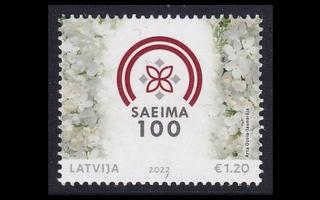 Latvia 1174 ** Parlamentti 100v (2022)