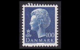 Tanska 561 ** Margrethe 100 öre sininen (1974)