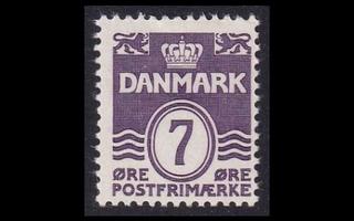 Tanska 199 ** Aaltoviiva 7 öre (1933)