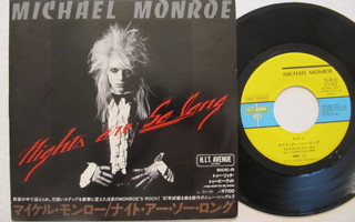 Michael Monroe Nights Are So Long 7" sinkku Japani PROMO