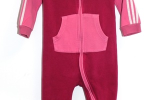 ADIDAS - PUNAINEN JUMPSUIT - koko 86/92