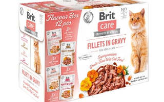 BRIT Care Cat Adult Fillets in Gravy - kissan märkäruoka -