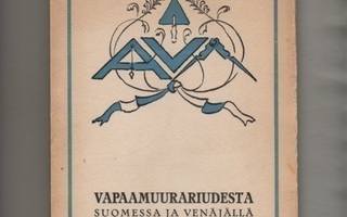 Viljanen: Vapaamuurariudesta Suomessa ja Venäjällä, 1923,nid