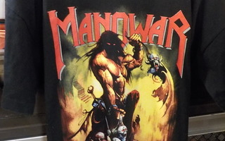 MANOWAR RARE ORKKIS VANHA KIERTUE T-PAITA VUODELTA 1997