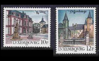 Luxemburg 1201-2 ** Nähtävyyksiä (1988)
