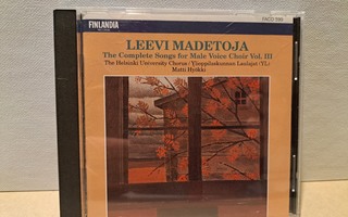 Leevi Madetoja:Complete songs for male choir vol.3-YL CD