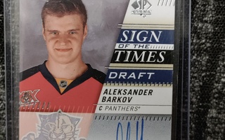 Aleksander Barkov Sign of the Times Draft kortti