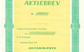 1981 Farm Frys Ab, Uusikaarlepyy minkinrehua