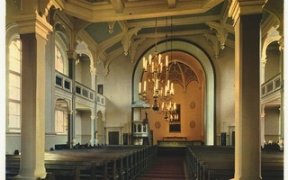 Kärkölä Kirkon sisäkuva  1960-luku