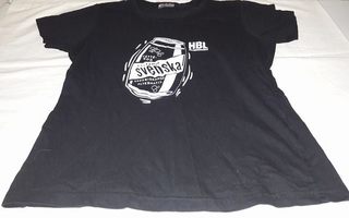 Toppi / t-paita : musta mainos t-paita koko M HBL