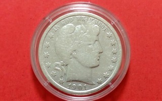 Dollariklassikot: Liberty Head, half Dollar 1901. (KD70)