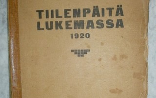 Sulo Wuolijoki: Tiilenpäitä lukemassa, 1 p. 1920