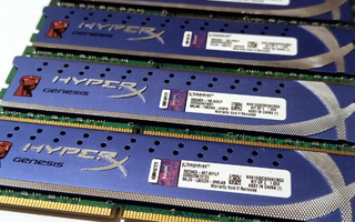 16GB (4x4GB) DDR3 Kingston HyperX Genesis pöytäkoneen muisti