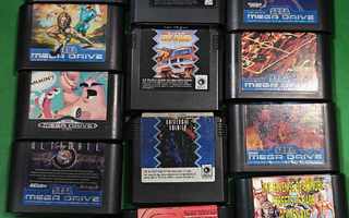 13x Mega Drive loose pelikasettia