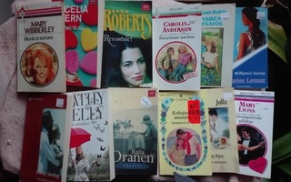 Harlequin ym. romanttiset pokkarit 0,50 Eur/kpl +t.k.