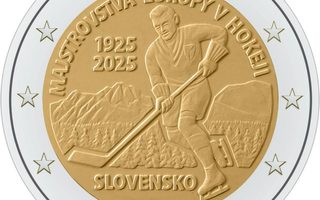 2€ Rulla Slovakia 2025 Jääkiekko