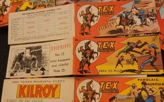 1954 Tex liuska valinnan mukaan huudon hinnalla 2vsk