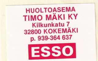 Kokemäki, Huoltoasema   Timo Mäki Ky, ESSO.      b436