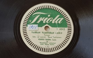 Savikiekko 1952 - Veikko Tuomi - Triola T 4043