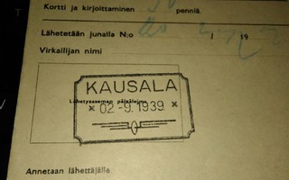 VR Kausala Lahti Asemaleima Pakettikortti PK140/8