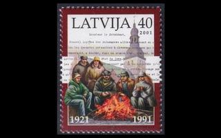 Latvia 538 ** Uusi itsenäisyys 10v (2001)