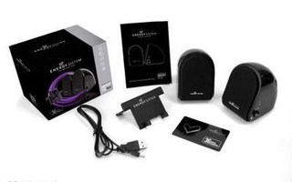 Energy Sistem S100 Kaiuttimet 2.0, USB power, 3.5mm, musta