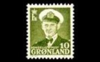 Grönlanti 30 ** Fredrik IX 10 öre (1950)